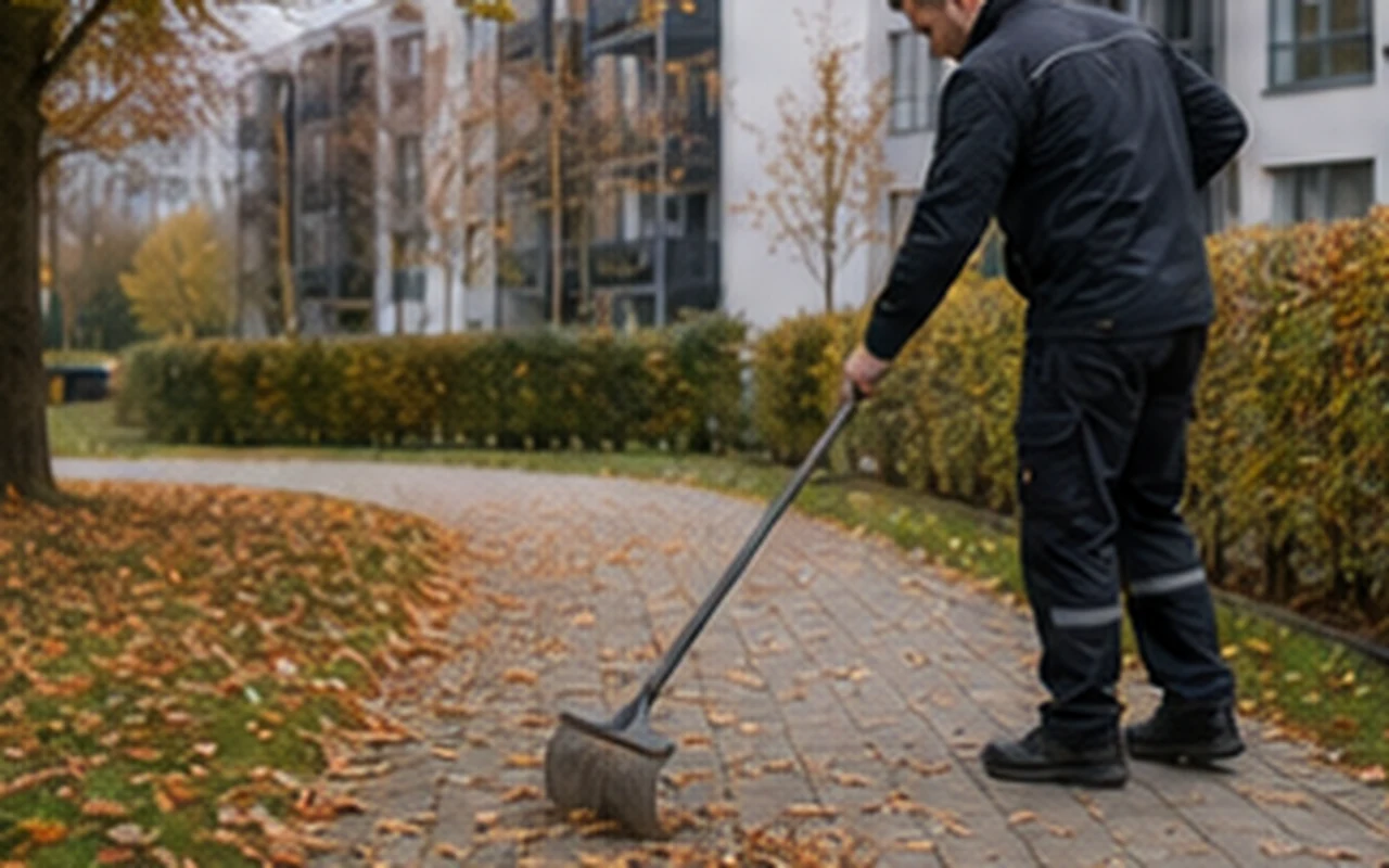 Pflege von Pflanzkante am Gebäude