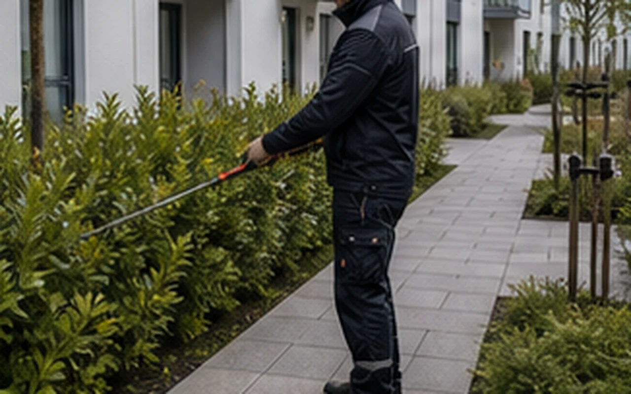 Kontrolle eines Außenwegs