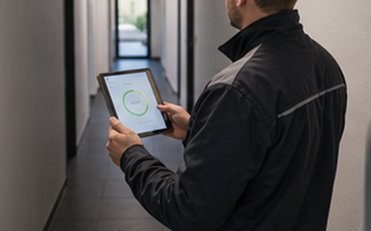 WLAN-Messung im Flur