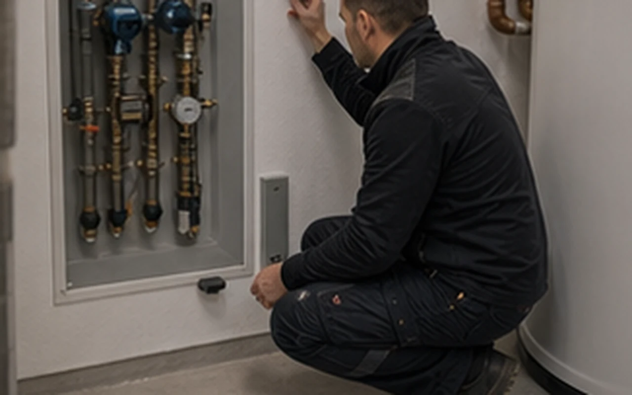 Sensor und Ventilschrank kontrollieren